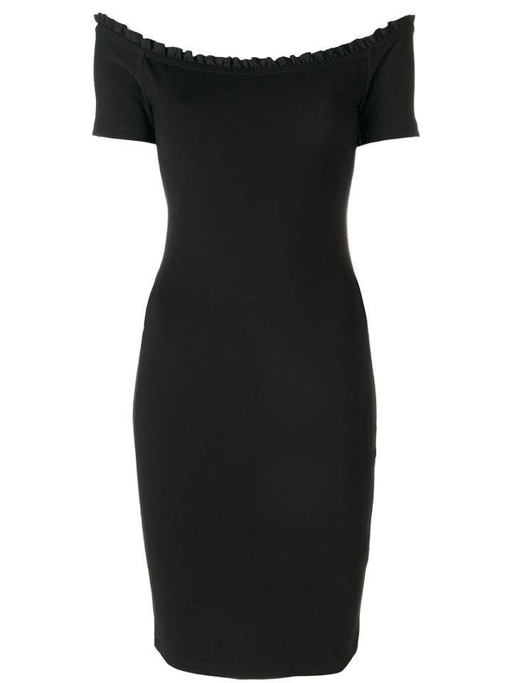 Diesel - Wide Neck Fitted Dress - Women - Nylon/polyester/spandex/elastane/viscose - M, Black, Nylon/polyester/spandex/elastane/viscose
