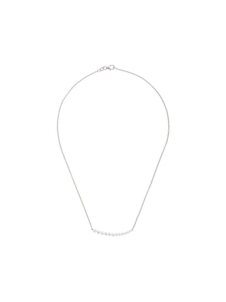 Anita Ko 18kt White Gold Graduated Diamond Necklace - Silver