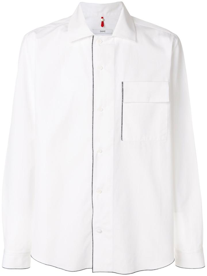 Oamc Contrast Trim Shirt - White