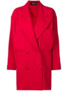 Fendi Vintage Double Breasted Coat - Red