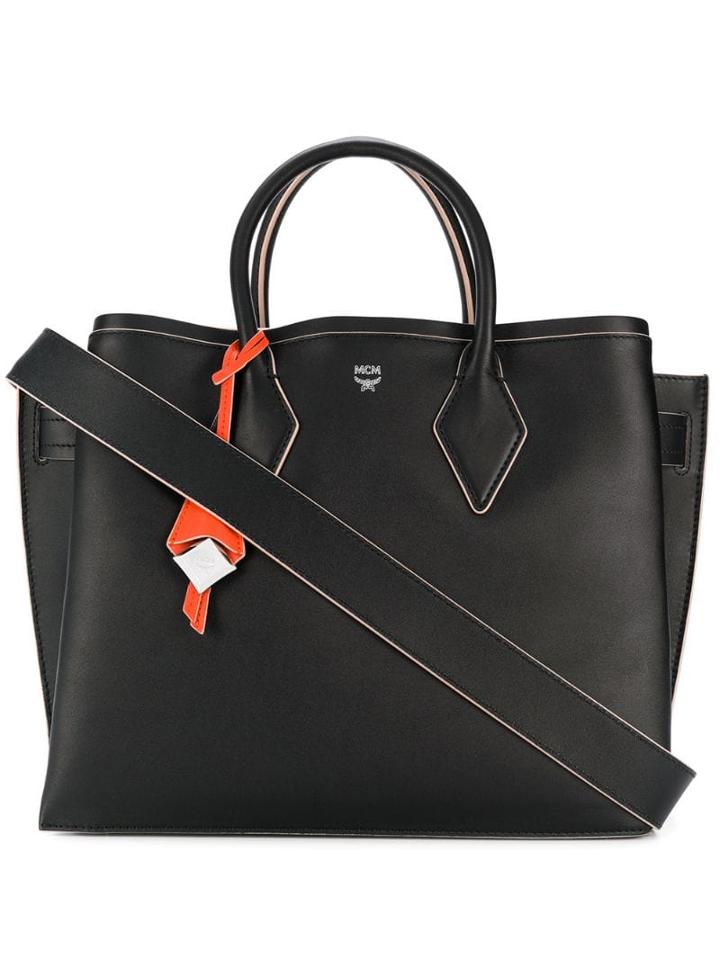 Mcm Large Tote Bag - Black