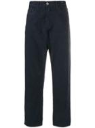 Ymc Tapered Textured Trousers - Blue