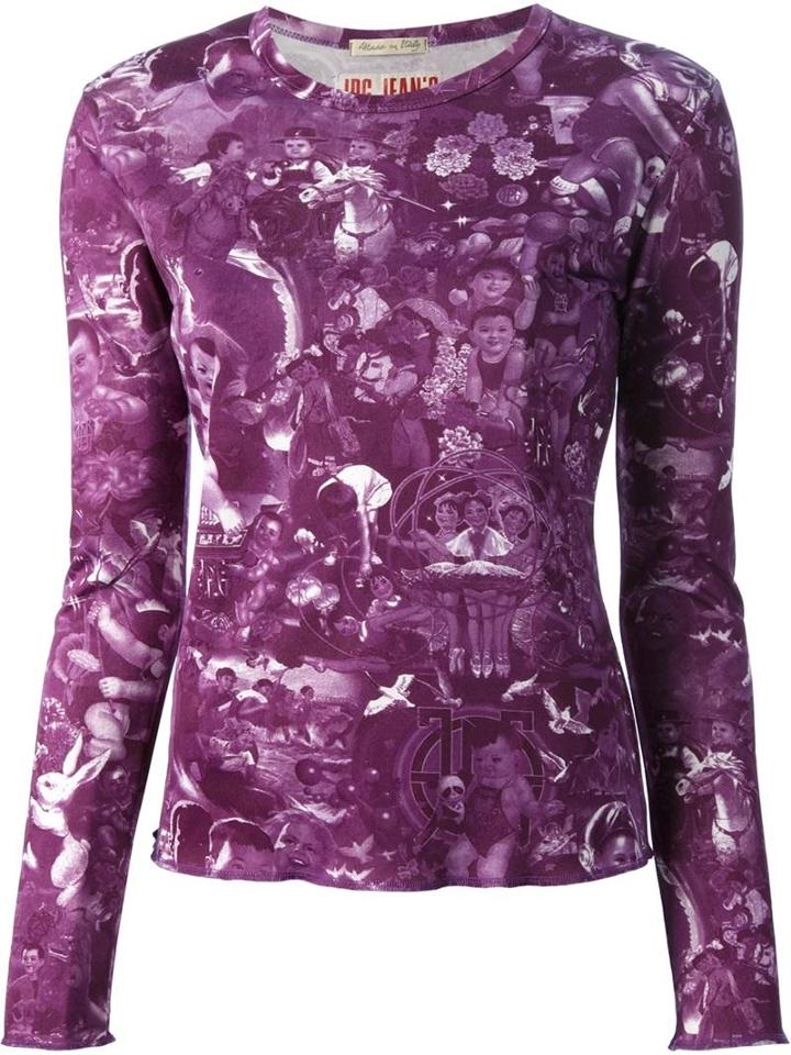Jean Paul Gaultier Vintage 'babies' Print Top