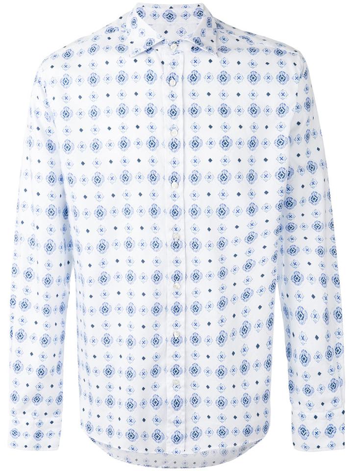 Etro - Paisley Print Shirt - Men - Cotton - L, White, Cotton