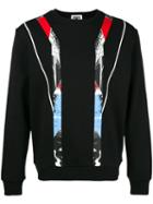 Les Hommes Urban - Geometric Print Sweatshirt - Men - Cotton - L, Black, Cotton