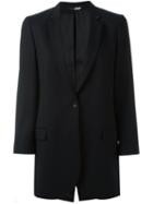 Ps By Paul Smith Classic Long Blazer, Women's, Size: 42, Black, Acetate/viscose/wool