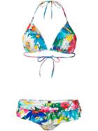 Polo Ralph Lauren Floral Print Bikini, Women's, Size: Medium, Polyester/nylon/spandex/elastane
