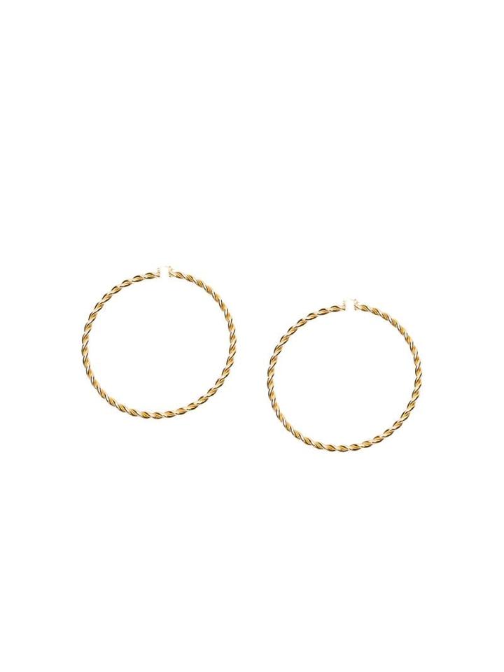 Jw Anderson Extra Large Twisted Earrings - Gold