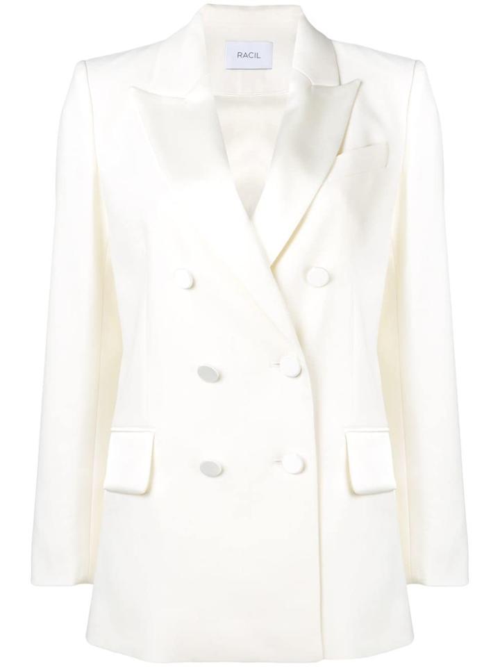 Racil Double Breasted Blazer - White