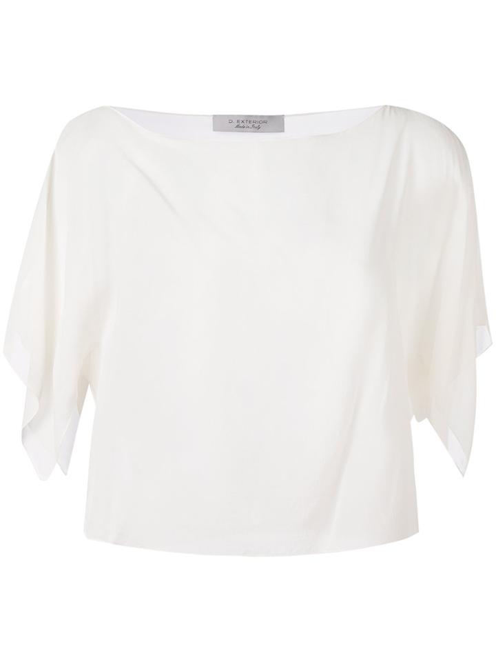 D.exterior Classic Crop Top - White