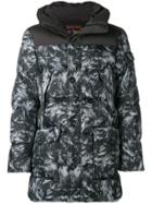 Woolrich Camouflage Padded Coat - Black