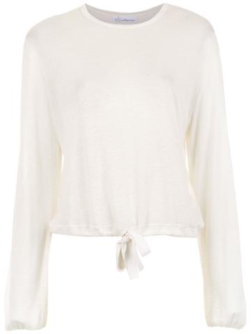 Nk Collection Drawstring Blouse - White