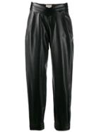 Giuseppe Di Morabito Leather Look Trousers - Black