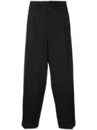 Comme Des Garçons Vintage Tapered Tailored Trousers - Black