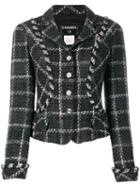 Chanel Pre-owned 2006's Checked Fitted Jacket - Black