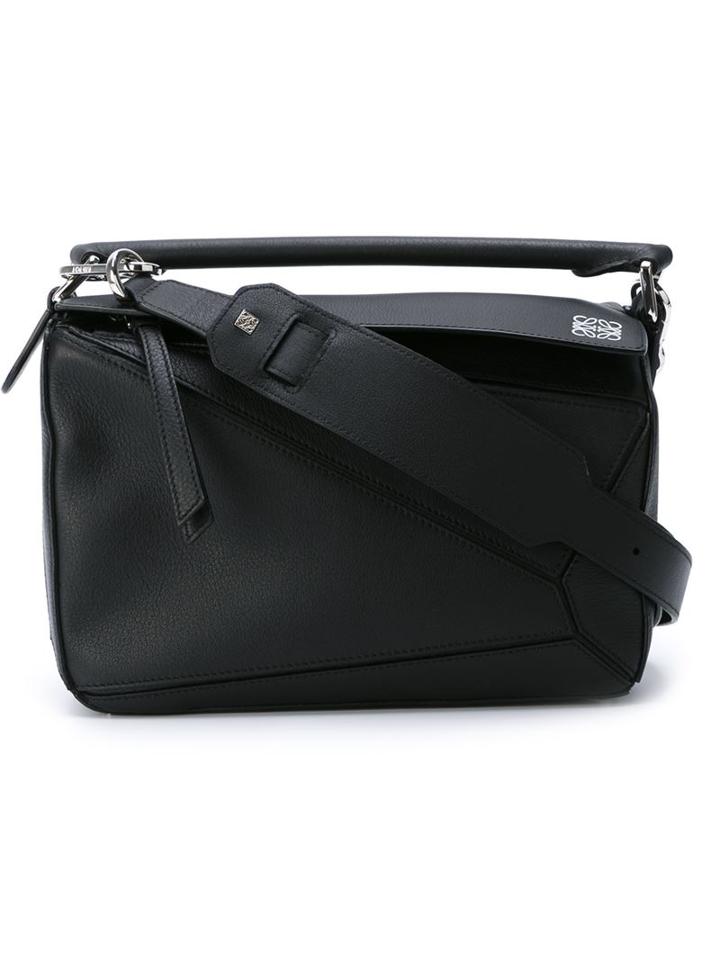 Loewe Small 'puzzle' Tote, Women's, Black