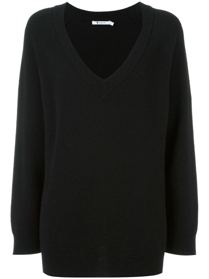 T By Alexander Wang V-neck Jumper, Women's, Size: Xs, Black, Cashmere/wool