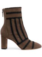 Alexandre Birman Knitted Detail Boots - Brown