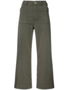 A.l.c. Cropped Flared Trousers - Green