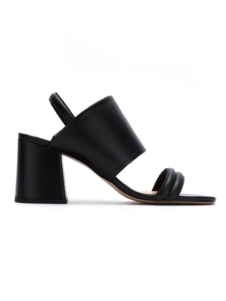 Egrey Leather Flat Sole Sandals - Brown