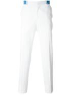 Alexander Mcqueen Straight Leg Trousers, Men's, Size: 48, White, Cotton/acetate/viscose