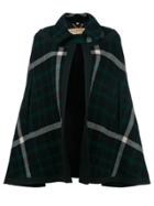 Burberry Checked Cape - Black