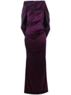 Talbot Runhof Long Draped Gown - Pink