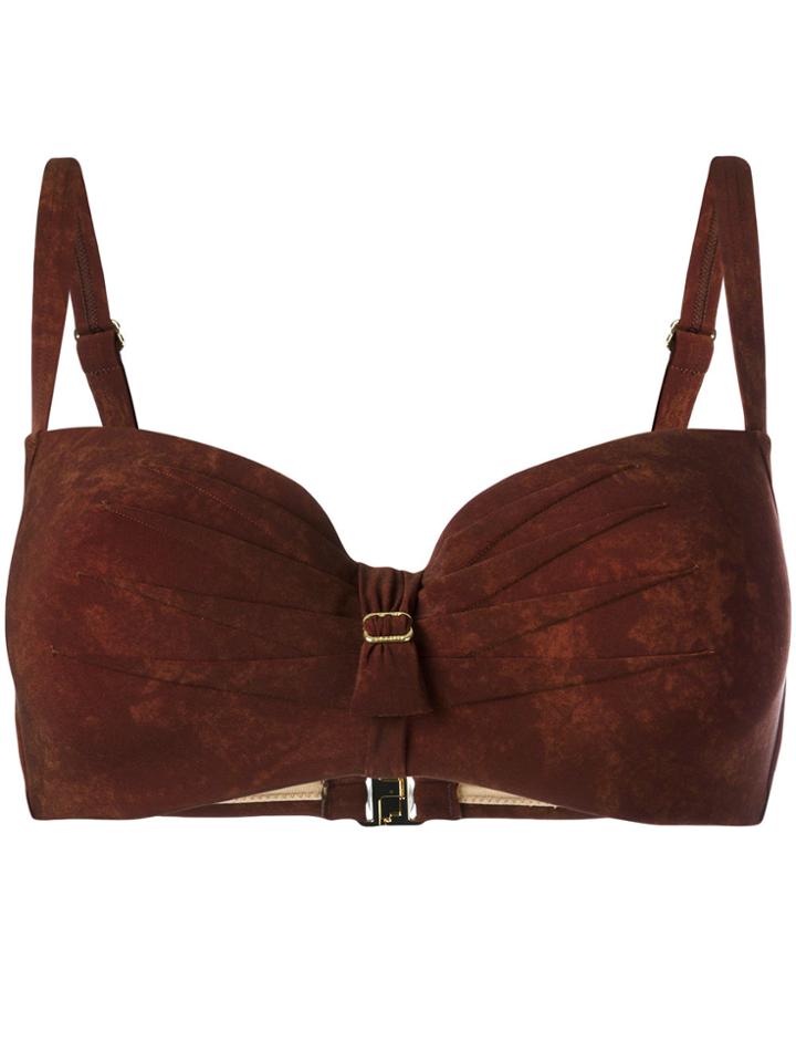 Marlies Dekkers Puritsu Plunge Bikini Top D-size + - Brown