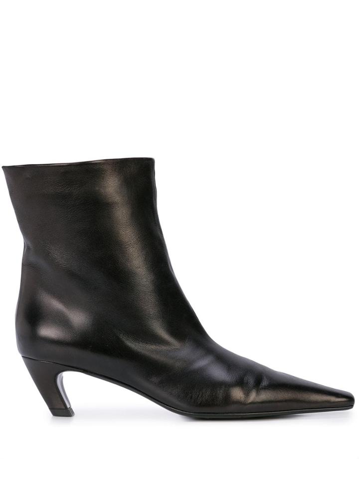 Khaite The Ankle Boots - Black