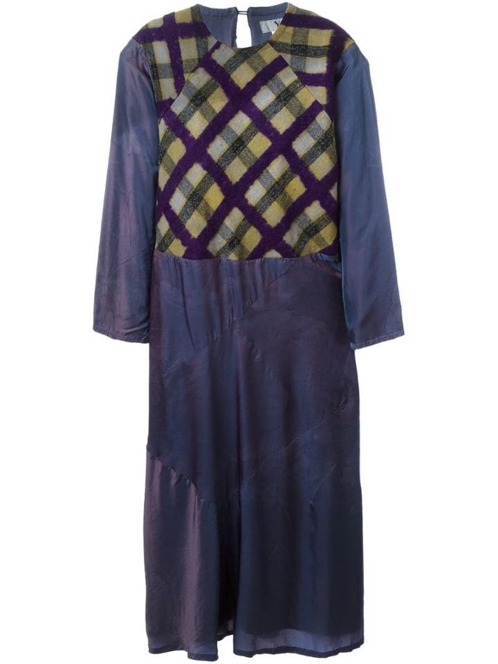 Yohji Yamamoto Pre-owned 'y' Tie-dye Dress - Purple
