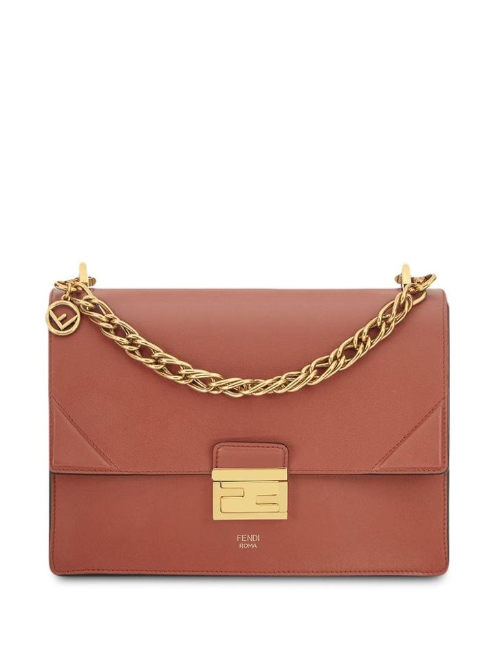 Fendi Kan U Shoulder Bag - Red