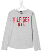 Tommy Hilfiger Junior Logo Print T-shirt - Grey