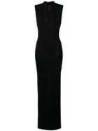 Styland Fitted Maxi Dress - Black