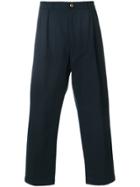 Department 5 Slouched Tailored Trousers - Blue