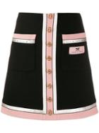 Elisabetta Franchi Button-up Skirt - Black