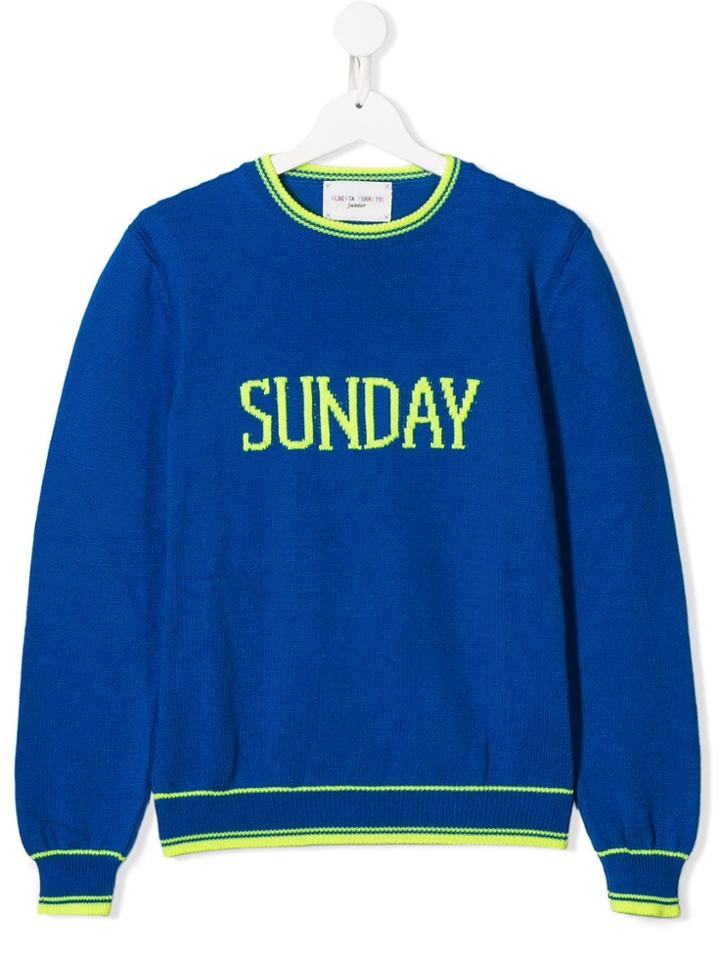 Alberta Ferretti Kids Teen Tuesday Sweater - Blue