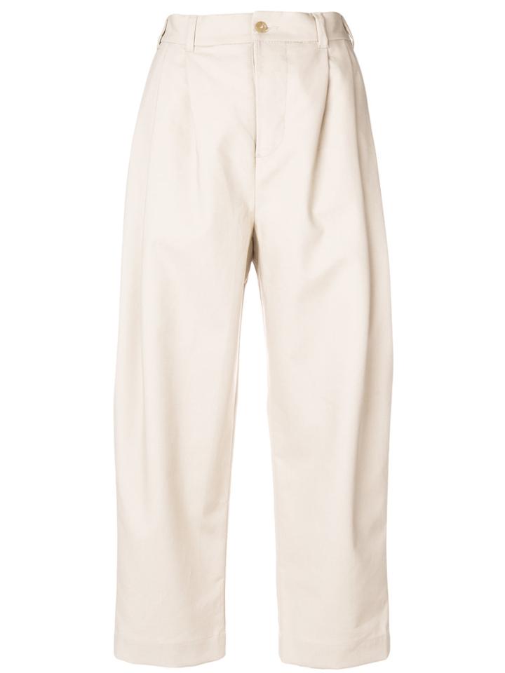 Hed Mayner High-waisted Trousers - Nude & Neutrals