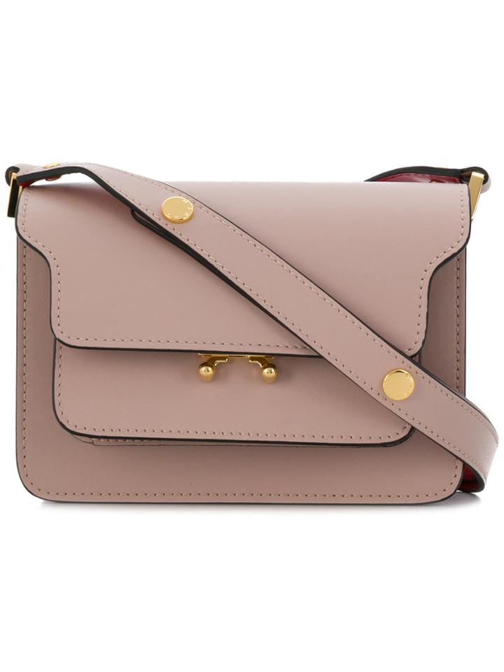 Marni Small Trunk Crossbody Bag - Pink & Purple