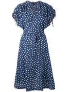 A.p.c. Polka Dot Belted Dress - Blue