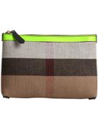 Burberry Medium Check Pouch - Black