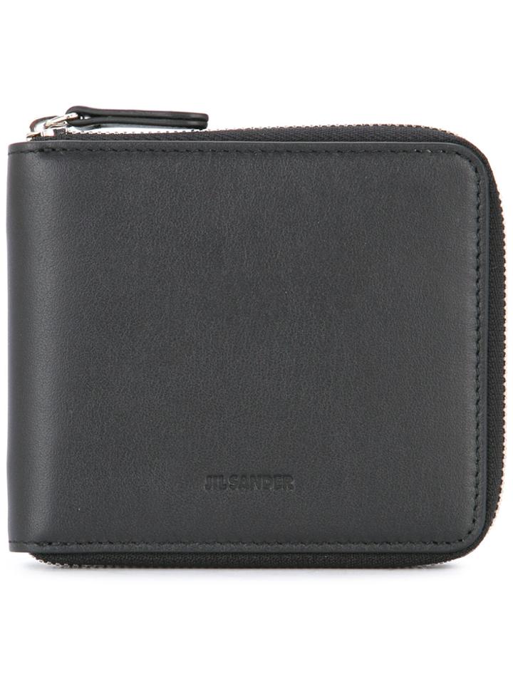Jil Sander Square Zip Wallet - Black