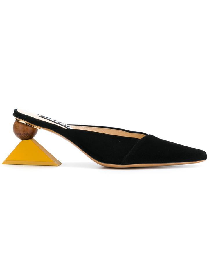 Jacquemus Ornamental Heel Pumps - Black