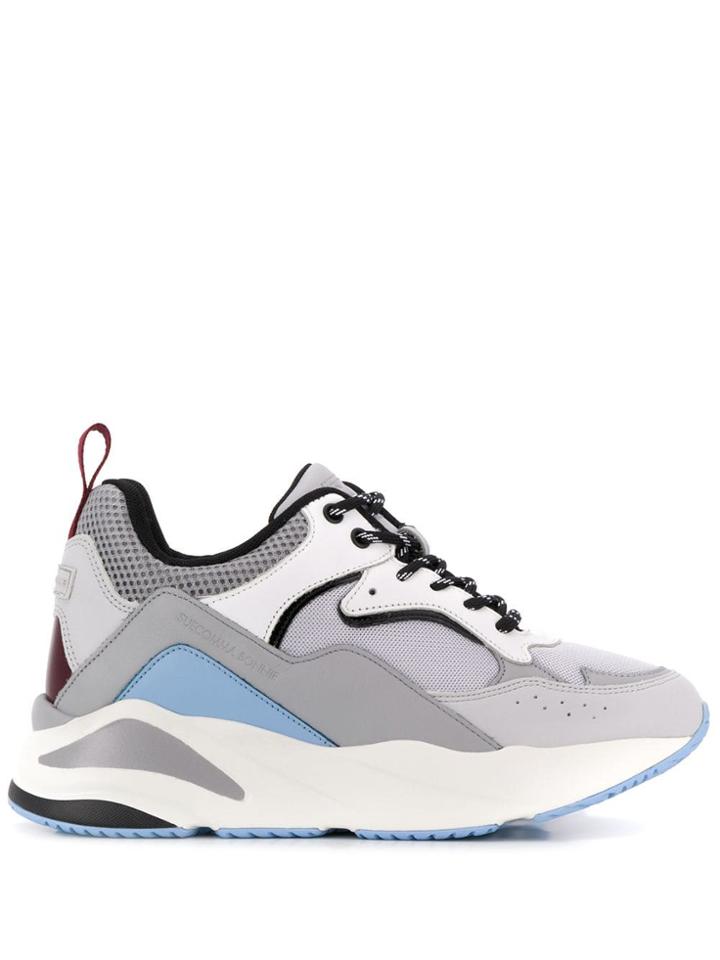Suecomma Bonnie Colour-block Platform Sneakers - Grey