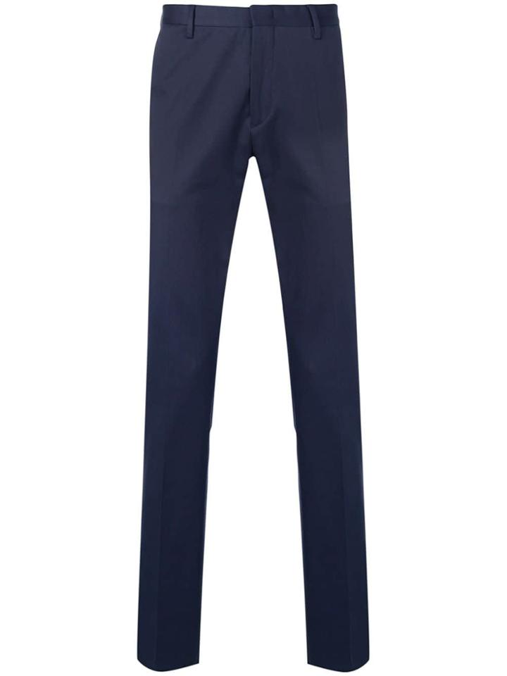 Paul Smith Straight Leg Trousers - Blue