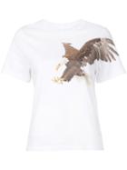Neil Barrett Eagle Print T-shirt, Women's, Size: Large, White, Cotton