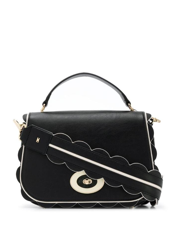 Elisabetta Franchi Foldover Top Tote - Black