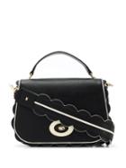 Elisabetta Franchi Foldover Top Tote - Black