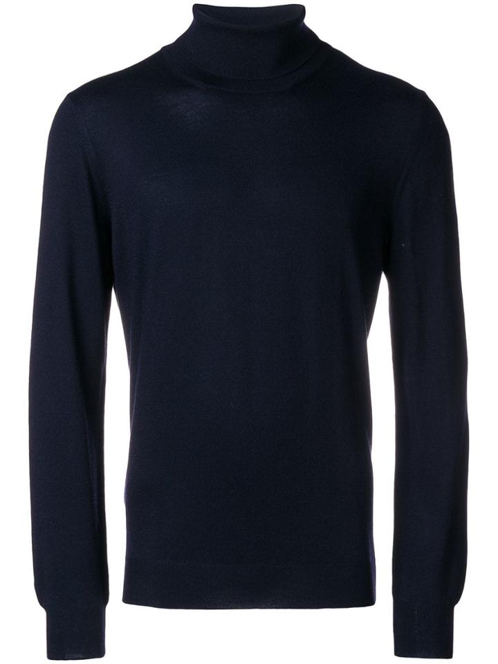 Tagliatore Long Sleeved Sweater - Blue