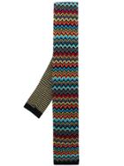 Missoni Knitted Patterned Tie - Yellow