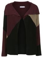 Mara Mac Color Block Knitted Jacket - Black